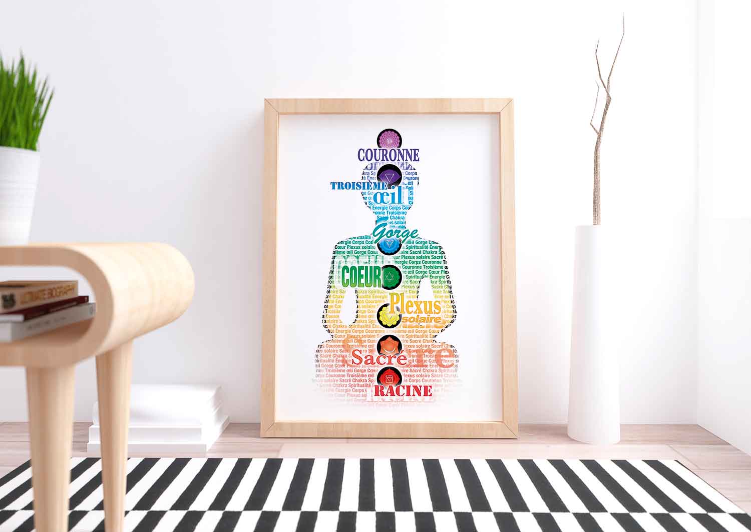 Image 1 - Méditation Chakras typographique